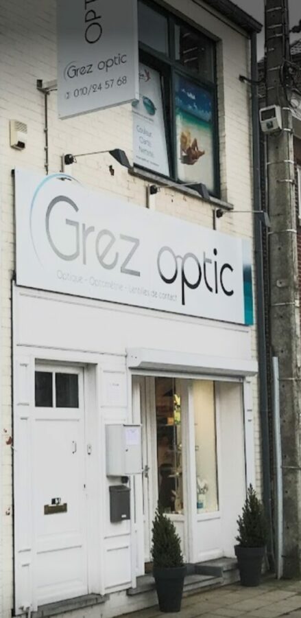 Façade du magasin Grez Optic avec son ensigne