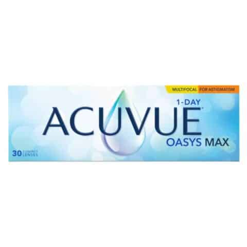 Boîte de Acuvue Oasys Max 1-Day multifocales astigmatisme 30 lentilles (Acuvue)