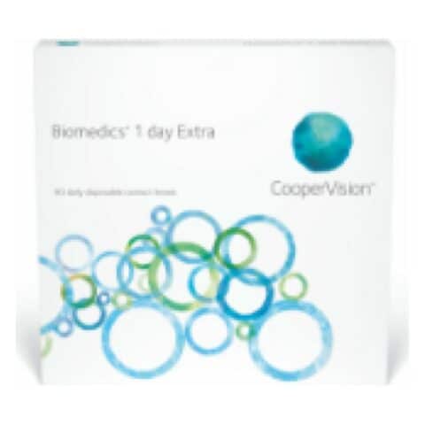 Boîte de Biomedics 1 Day Extra 90 lentilles (CooperVision)