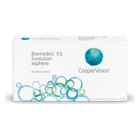 Boîte de Biomedics 55 Evolution 6 lentilles (CooperVision)