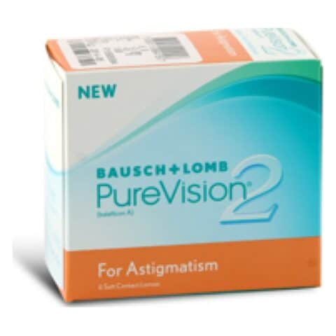 Boîte de PureVision 2 astigmatisme 6 lentilles (Bausch + Lomb)